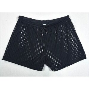 WOXUAN Black Mesh Skull Drawstring Men's Briefs Shorts Size XL